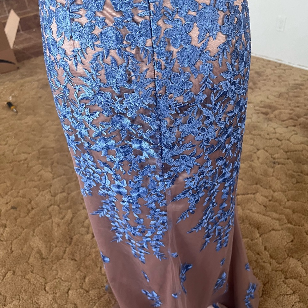 Js Collections Illusion Embroidered Capelet Gown - image 6